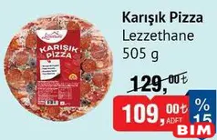 LEZZETHANE KARIŞIK PİZZA 505 G fiyat ve kampanya bilgisi
